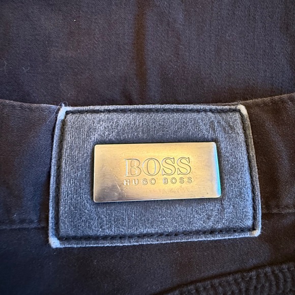 BOSS Hugo Boss Mens Alabala 05782 Brown Cotton Pants Straight Leg Trousers - Picture 3 of 5